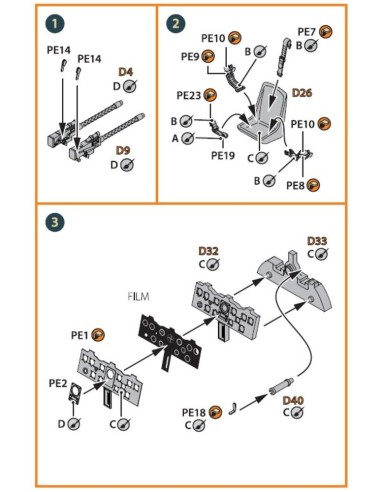 A5M Claude (all versions) PE parts for CP kits CP720016/CP72008/CP72009/CP72010 