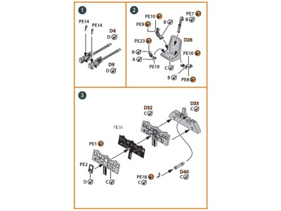 A5M Claude (all versions) PE parts for CP kits CP720016/CP72008/CP72009/CP72010 