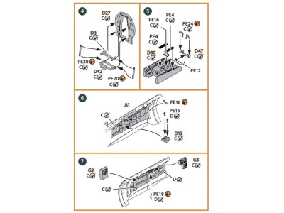 A5M Claude (all versions) PE parts for CP kits CP720016/CP72008/CP72009/CP72010 