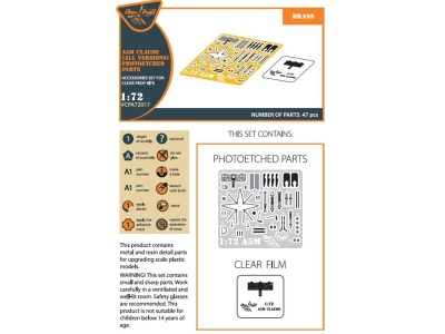 A5M Claude (all versions) PE parts for CP kits CP720016/CP72008/CP72009/CP72010 