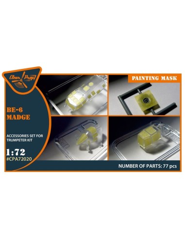 Be-6 Madge painting mask for Trumpeter kit 