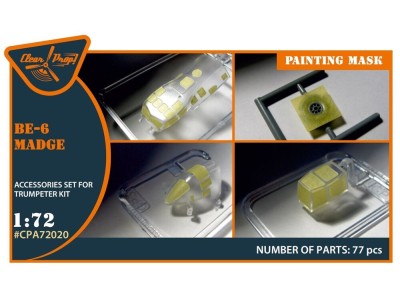 Be-6 Madge painting mask for Trumpeter kit 