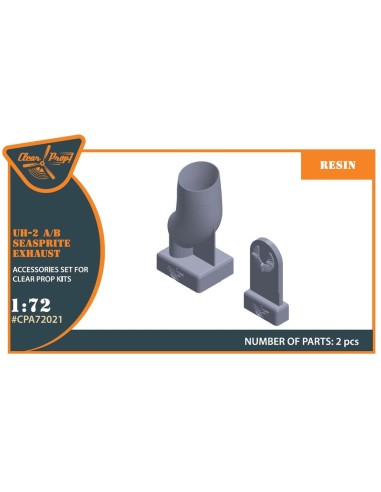 UH-2 A/B SEASPRITE resin exhaust for CP kit CP72002 