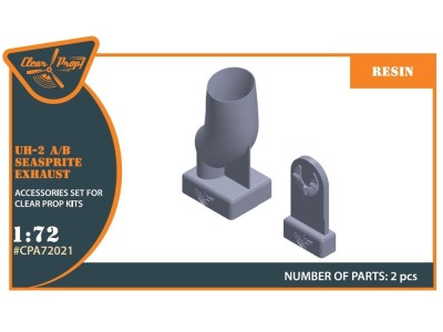 UH-2 A/B SEASPRITE resin exhaust for CP kit CP72002 
