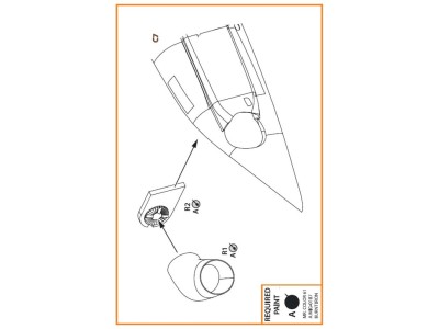 UH-2 A/B SEASPRITE resin exhaust for CP kit CP72002 