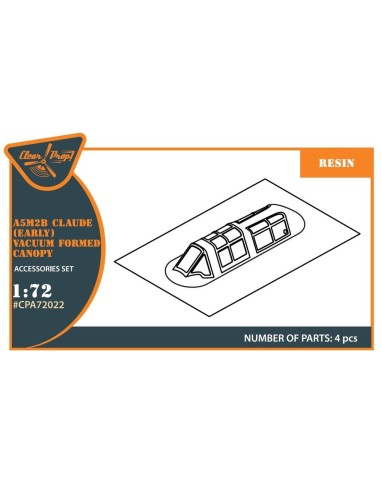 A5M Claude (early version) vacuum formed canopy for CP kits CP72006/CP72008 