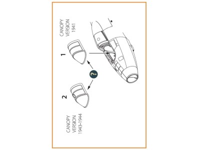 Gloster E28/39 Pioneer vacuum formed canopy for CP kits CP72001/CP72007 