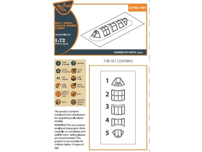 Ki-51 Sonia (all versions) vacuum formed canopy for CP kits CP72011/CP72012/CP72013 
