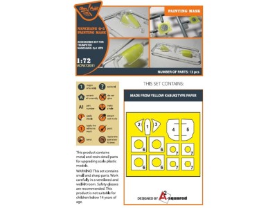 Nanchang Q-5 painting mask for Trumpeter kit (all versions) 