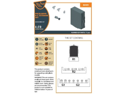 Polikarpov R-5 exterior set for AMG kits 