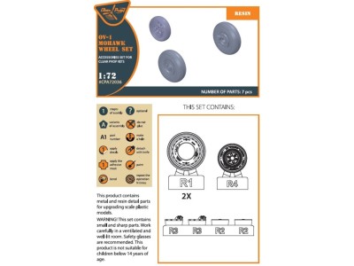 OV-1 A/B/C/D Mohawk wheels set for CP kit ??72016 