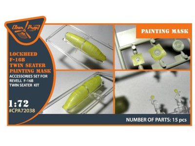 F-16B/D twin seater painting mask for REVELL kit 