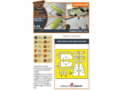 F-16B/D twin seater painting mask for REVELL kit 