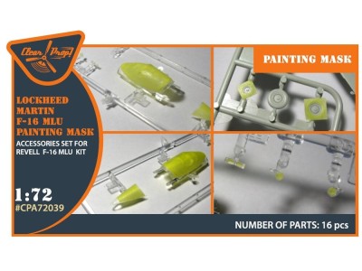 F-16 single seater painting mask for REVELL kit 
