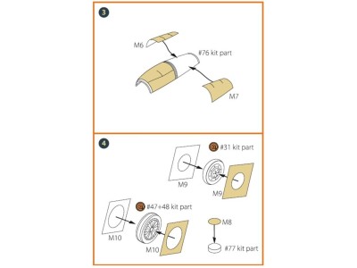 F-16 single seater painting mask for REVELL kit 