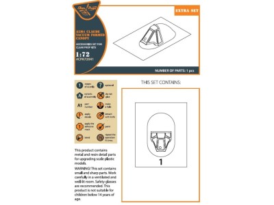A5M4 Claude vacuum formed canopy for CP kit CP72010 