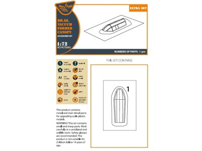 DH.88 Comet vacuum formed canopy for CP kits 