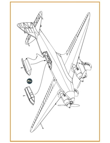 DH.88 Comet vacuum formed canopy for CP kits 