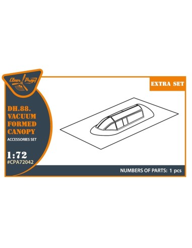 DH.88 Comet vacuum formed canopy for CP kits 