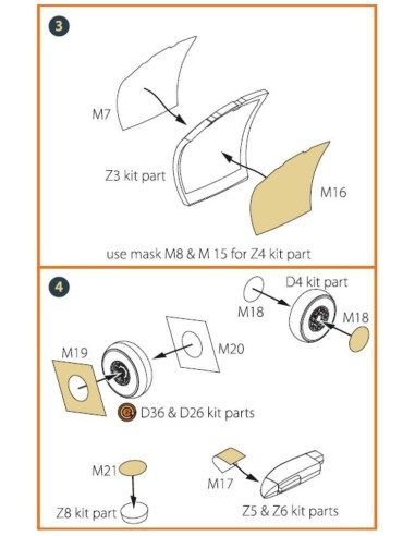 OV-1 A/JOV-1A Mohawk painting mask for CP kit CP72016 