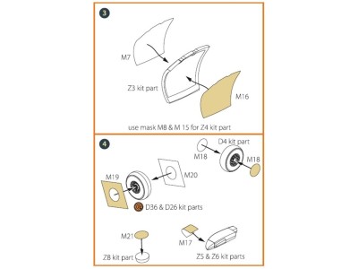 OV-1 A/JOV-1A Mohawk painting mask for CP kit CP72016 
