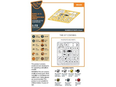 Hawk H-75 M/N/O PE parts for CP kits CP72021/CP72022/CP72029 