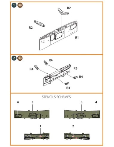 OV-1 A/B/C/D Mohawk pylons for CP kit 
