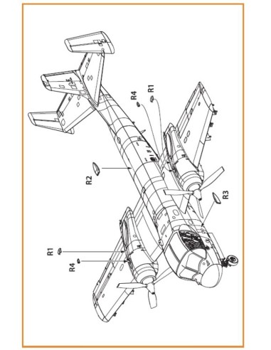 OV-1 A/B/C/D Mohawk air intakes for CP kit 