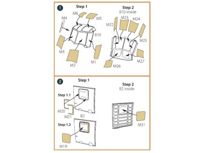 UH-2 A/B SEASPRITE for CP kit painting mask for CP kit CP72002 