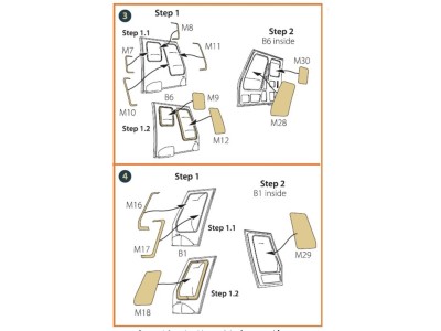UH-2 A/B SEASPRITE for CP kit painting mask for CP kit CP72002 