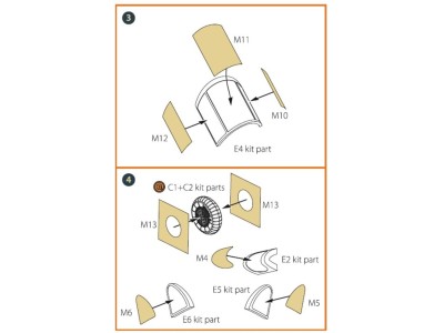 La-5 (early version) painting mask for CP kit CP72014 