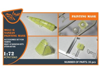 M6A1-K Nanzan painting mask for Tamiya kit 60738 