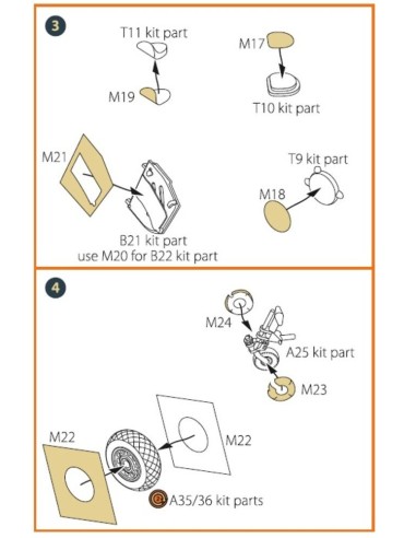 P-51B/C Mustang painting mask for Arma Hobby kits 