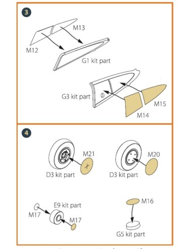 Hawk H-75 M/N/O painting mask for CP kits CP72021/CP72022/CP72029 