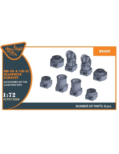 UH-2C/HH-2D SEASPRITE resin exhaust for CP kit CP72017/CP72018 