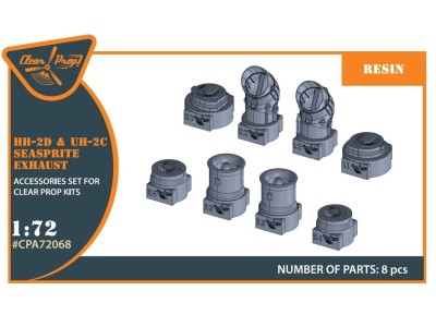 UH-2C/HH-2D SEASPRITE resin exhaust for CP kit CP72017/CP72018 