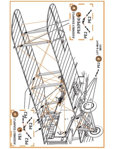 Wire Turnbuckles and ports PE set for CP kits DH.9a/R-1/MR-1 