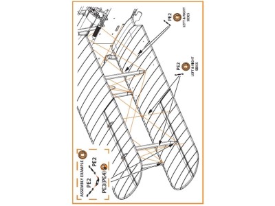 Wire Turnbuckles and ports PE set for CP kits DH.9a/R-1/MR-1 