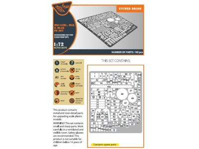 MiG-23ML, MLD, P, MLAE PE set for CP kits 
