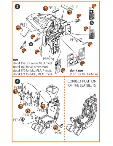 MiG-23ML, MLD, P, MLAE PE set for CP kits 