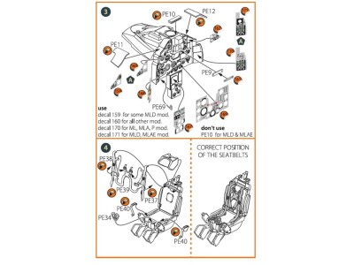 MiG-23ML, MLD, P, MLAE PE set for CP kits 