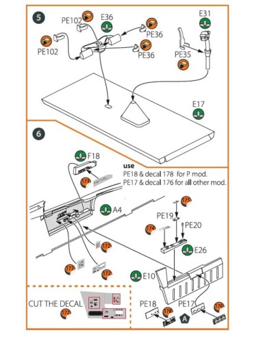 MiG-23ML, MLD, P, MLAE PE set for CP kits 
