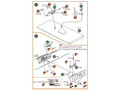 MiG-23ML, MLD, P, MLAE PE set for CP kits 