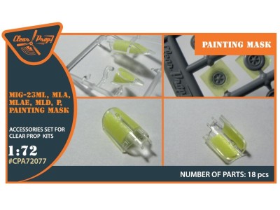 MiG-23ML, MLD, P, MLAE painting mask for CP kits 