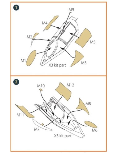 MiG-23ML, MLD, P, MLAE painting mask for CP kits 