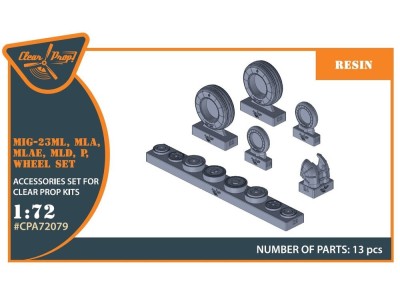 MiG-23ML, MLD, P, MLAE wheel set 