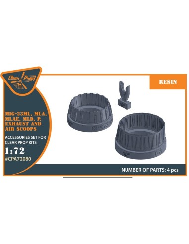 MiG-23ML, MLD, P, MLAE Exhaust and air scoops for CP kits 