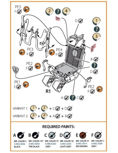 KM-1M Ejection seat for CP kits and other 