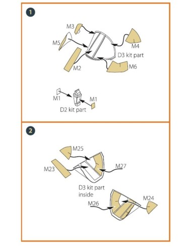 OV-10 A/D Bronko double-sided painting mask for ICM kits 