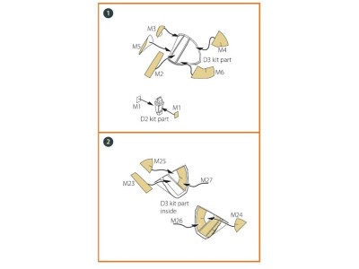 OV-10 A/D Bronko double-sided painting mask for ICM kits 
